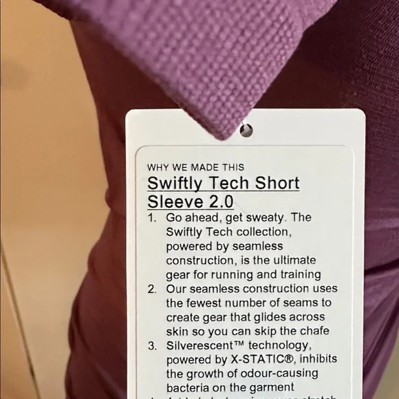 lululemon Swiftly Tech Short-Sleeve Shirt 2.0 Hip Length - Picture 4 of 11